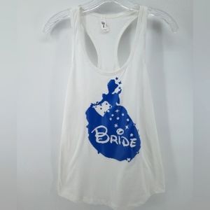 ⭐3/$30 Ideal T Next Level Cinderella Princess Bride Tank Top Wedding Bridal M